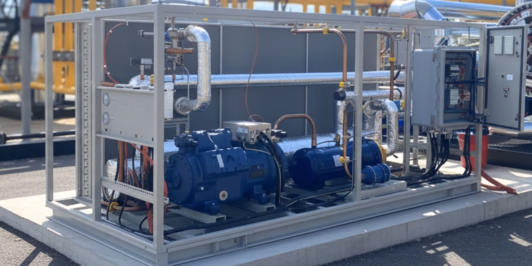 Устройство чиллера. Чиллер крупным планом