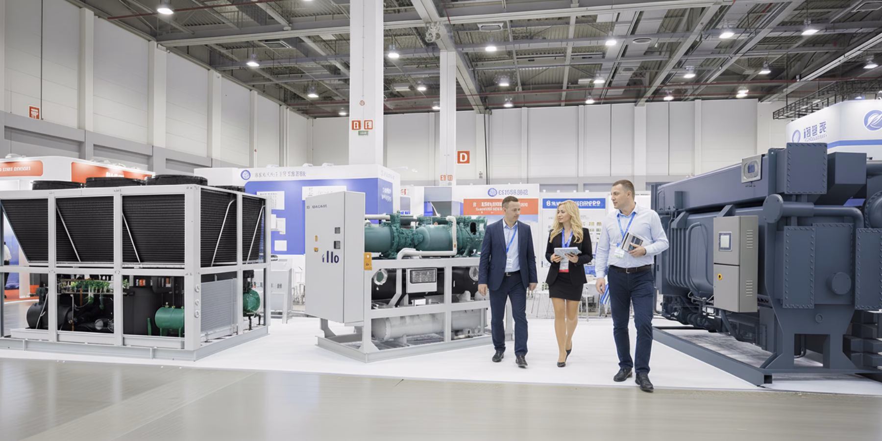 Чиллер на виставці представлений широким спектром конструктивних та технологічних виконань