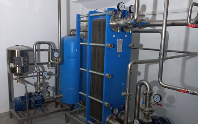 Система охлаждения молока с пластинчатым теплообменником на предприятии Молокия Тернополь