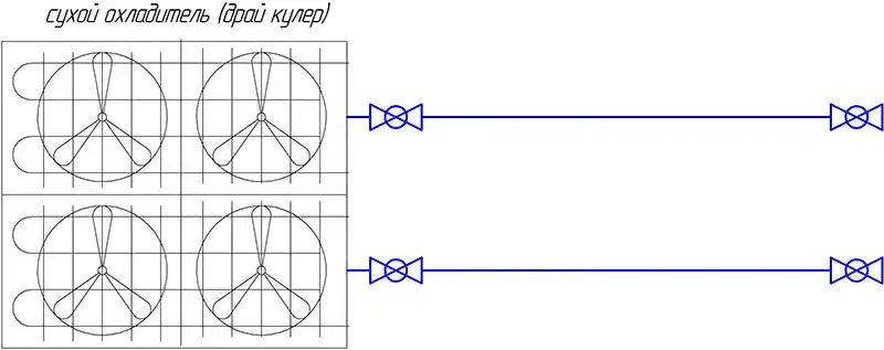 Драйкулер - схема прямого подключения
