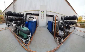 Двухкаскадная холодильная установка для камеры заморозки