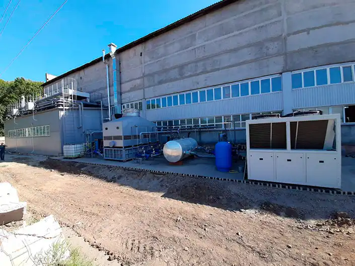 Система охлаждения индукционной печи