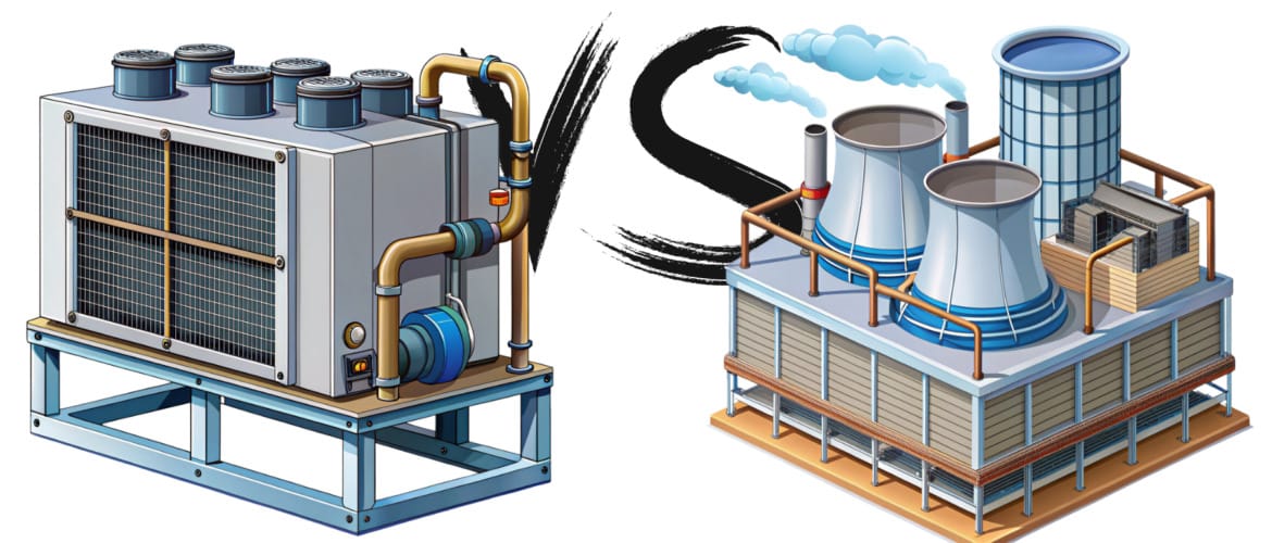 Чем отличается чиллер от градирни?