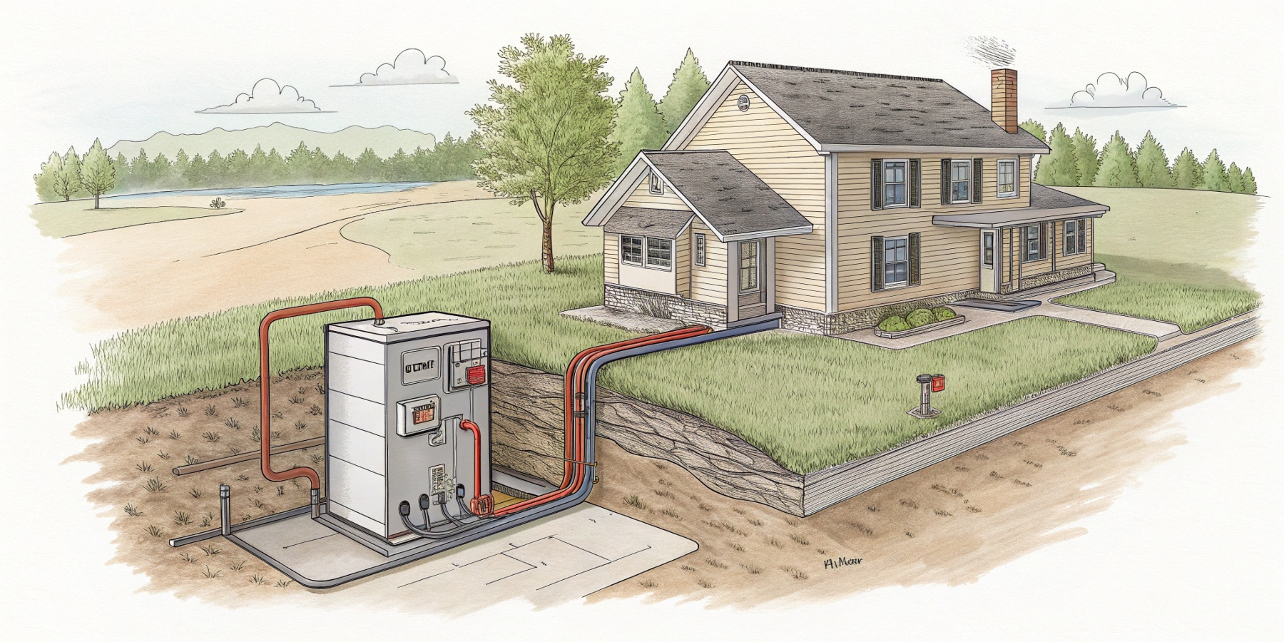 Монтаж геотермального теплового насоса советы