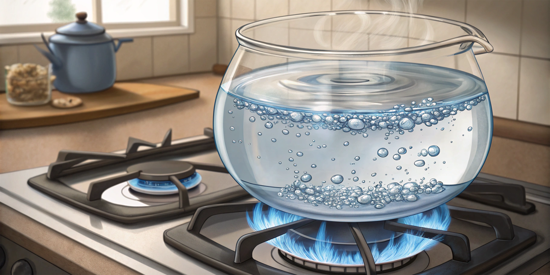 Вода нагрівається й охолоджується повільно через високу питому теплоємність