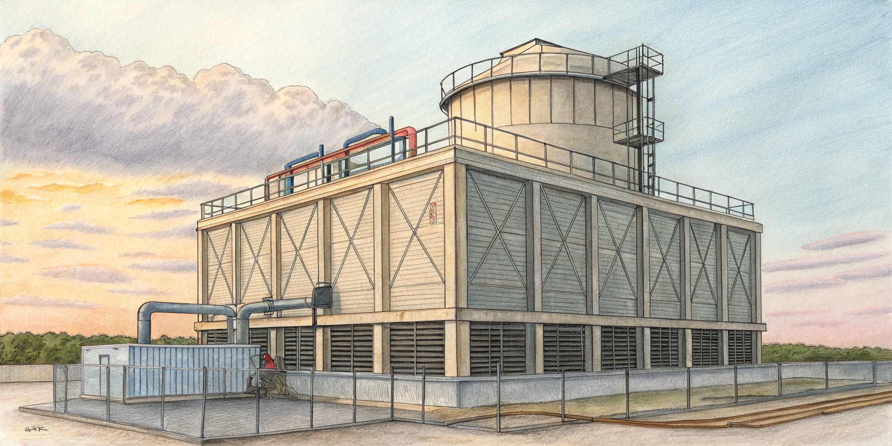 Для чого охолоджують воду у градирнях