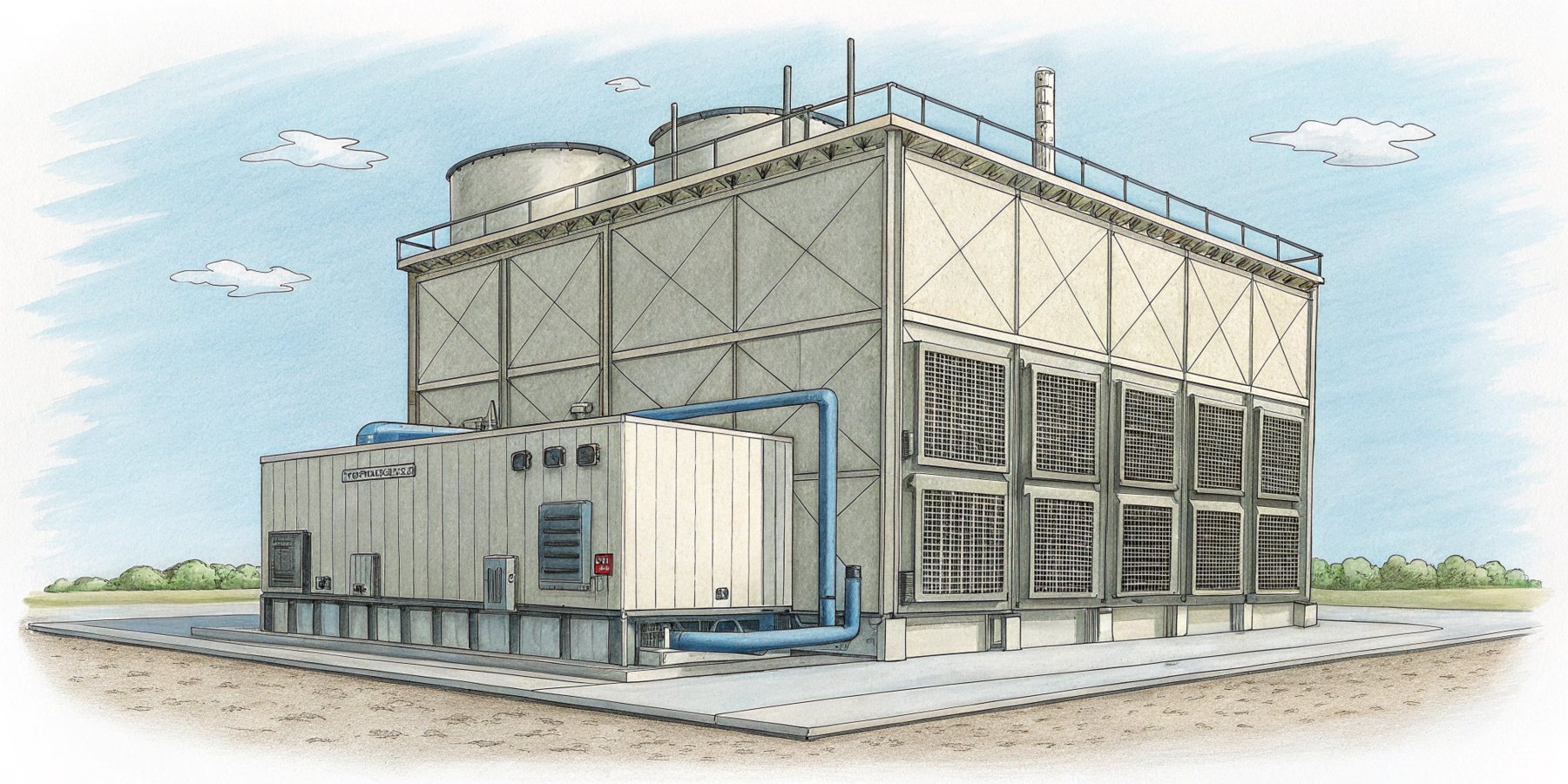 Из чего состоит градирня