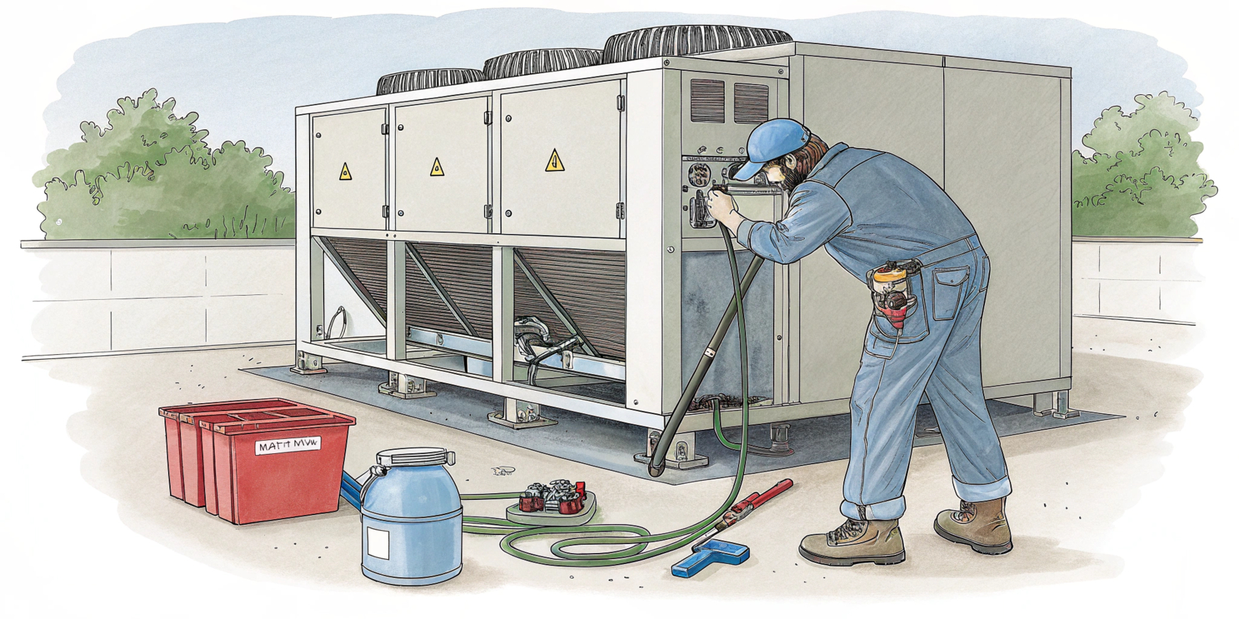 Как очистить чиллер