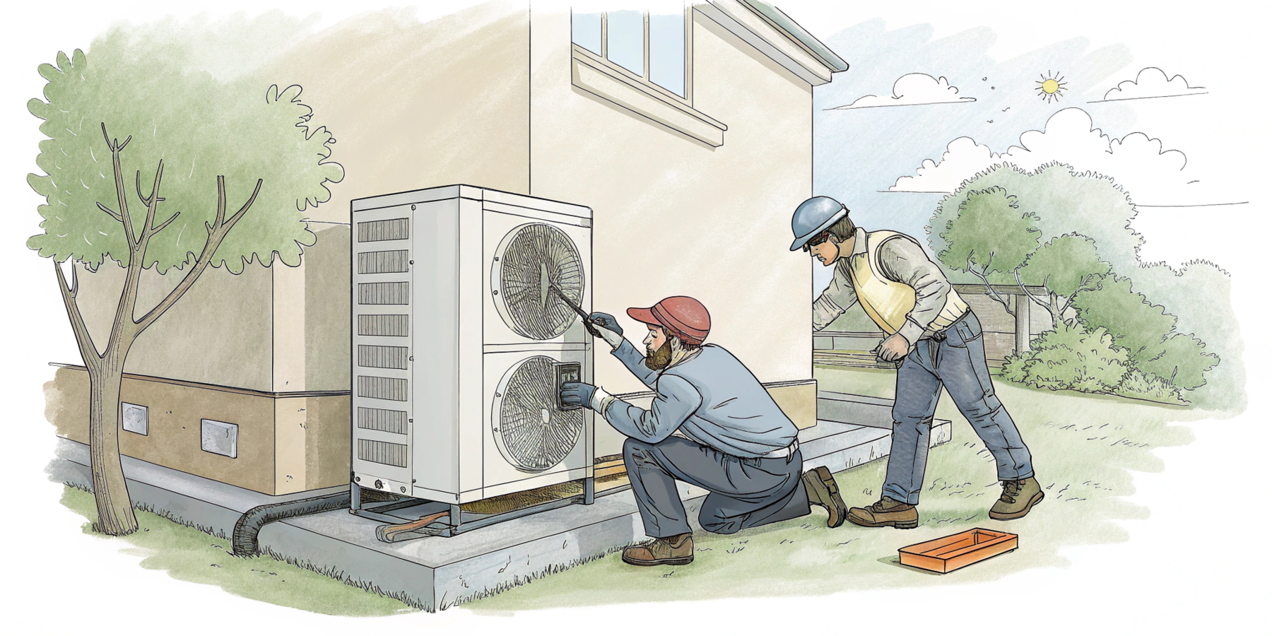 Как подключить тепловой насос воздух-вода