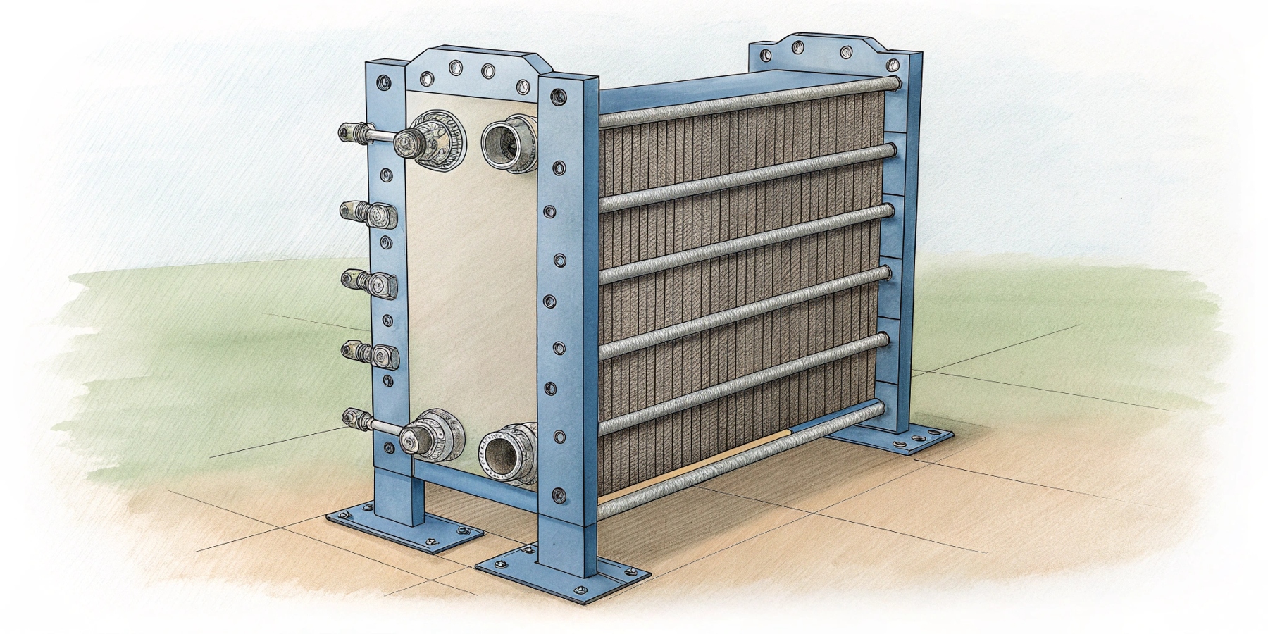 Как устроен пластинчатый теплообменник: сборка и соединения