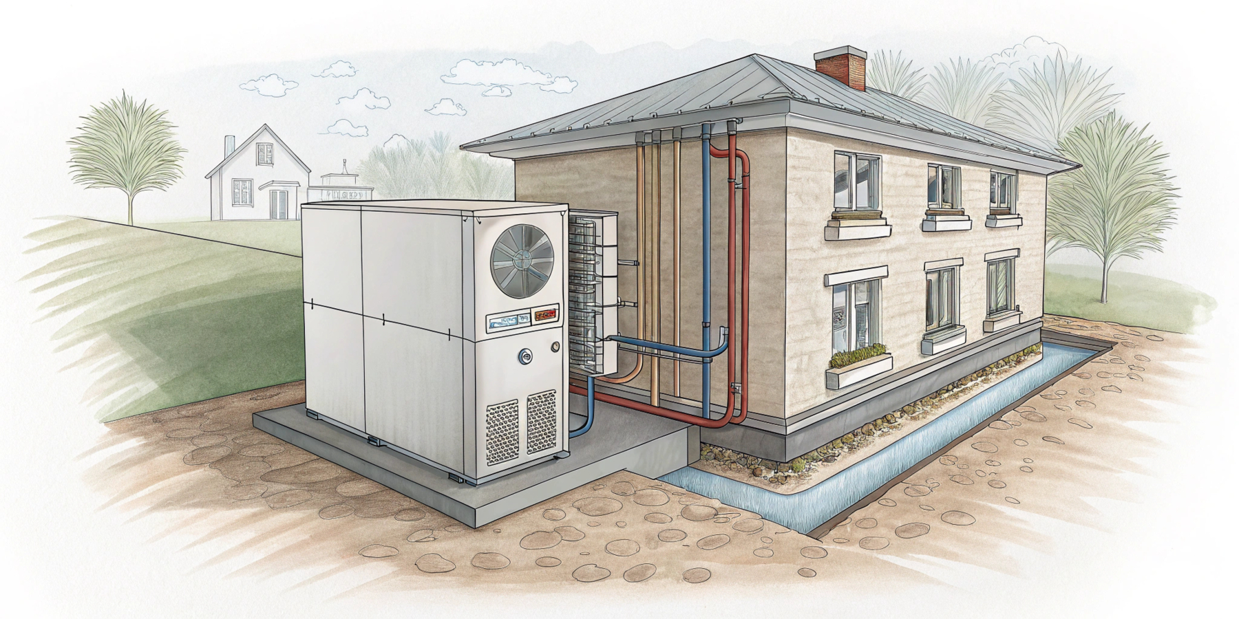 Можно ли тепловой насос земля-воздух установить в подвале