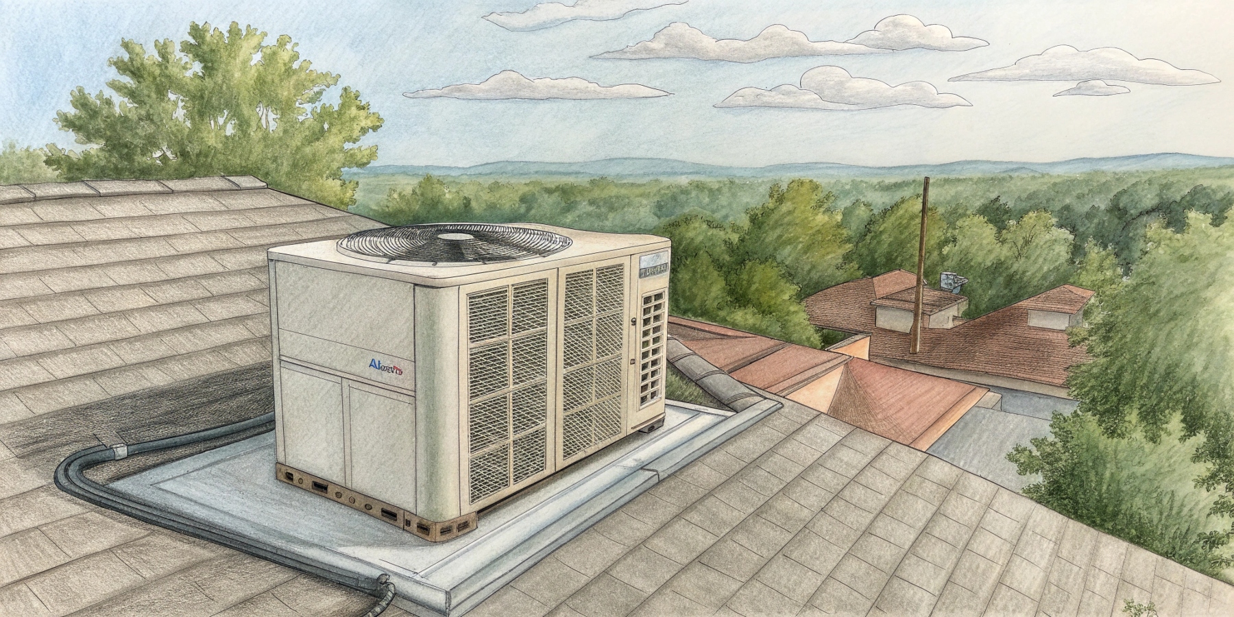 Руфтоп это крышный кондиционер - схема устройства