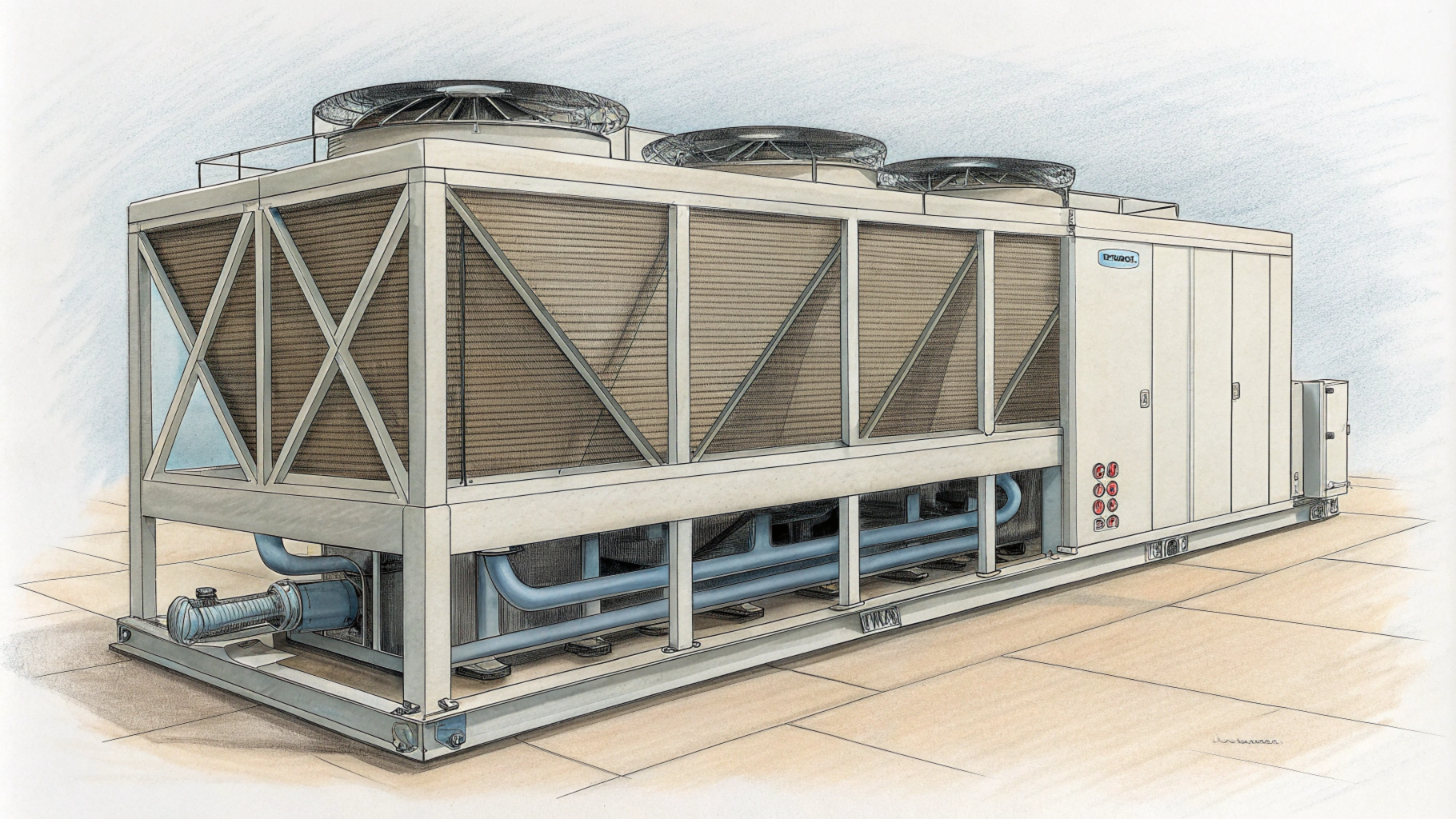 Как работает сухая градирня: объясняем простыми словами