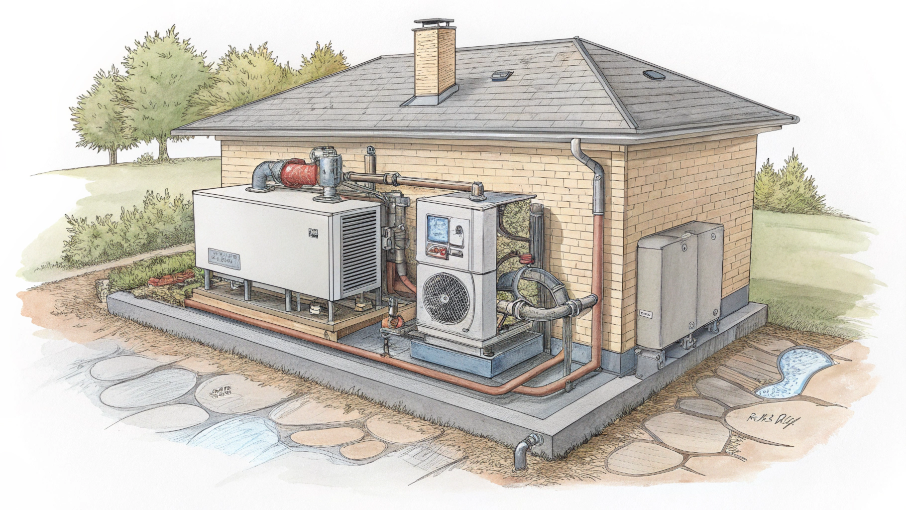 Чем геотермальный тепловой насос отличается от воздушного
