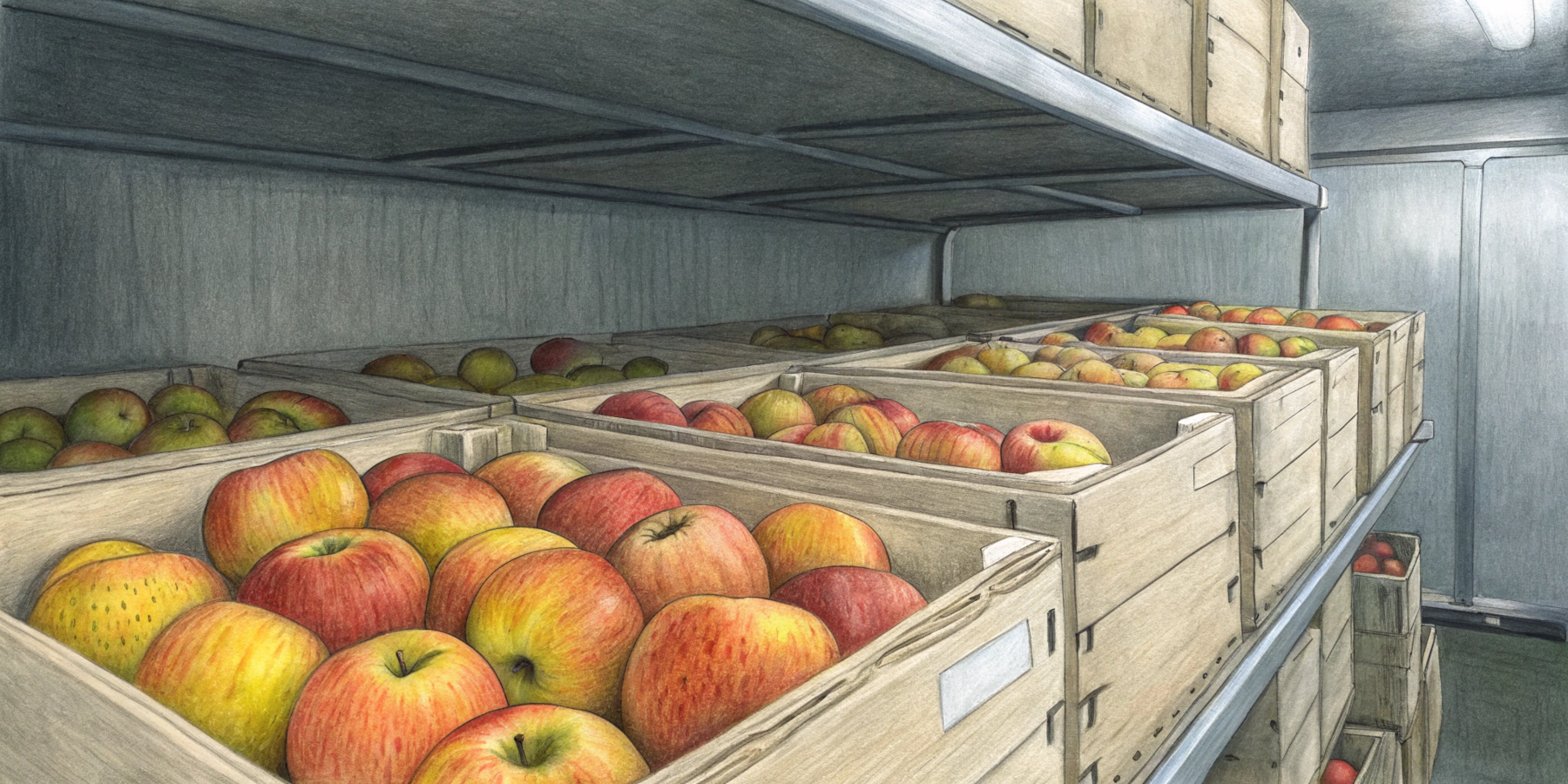 Как правильно хранить яблоки в холодильной камере