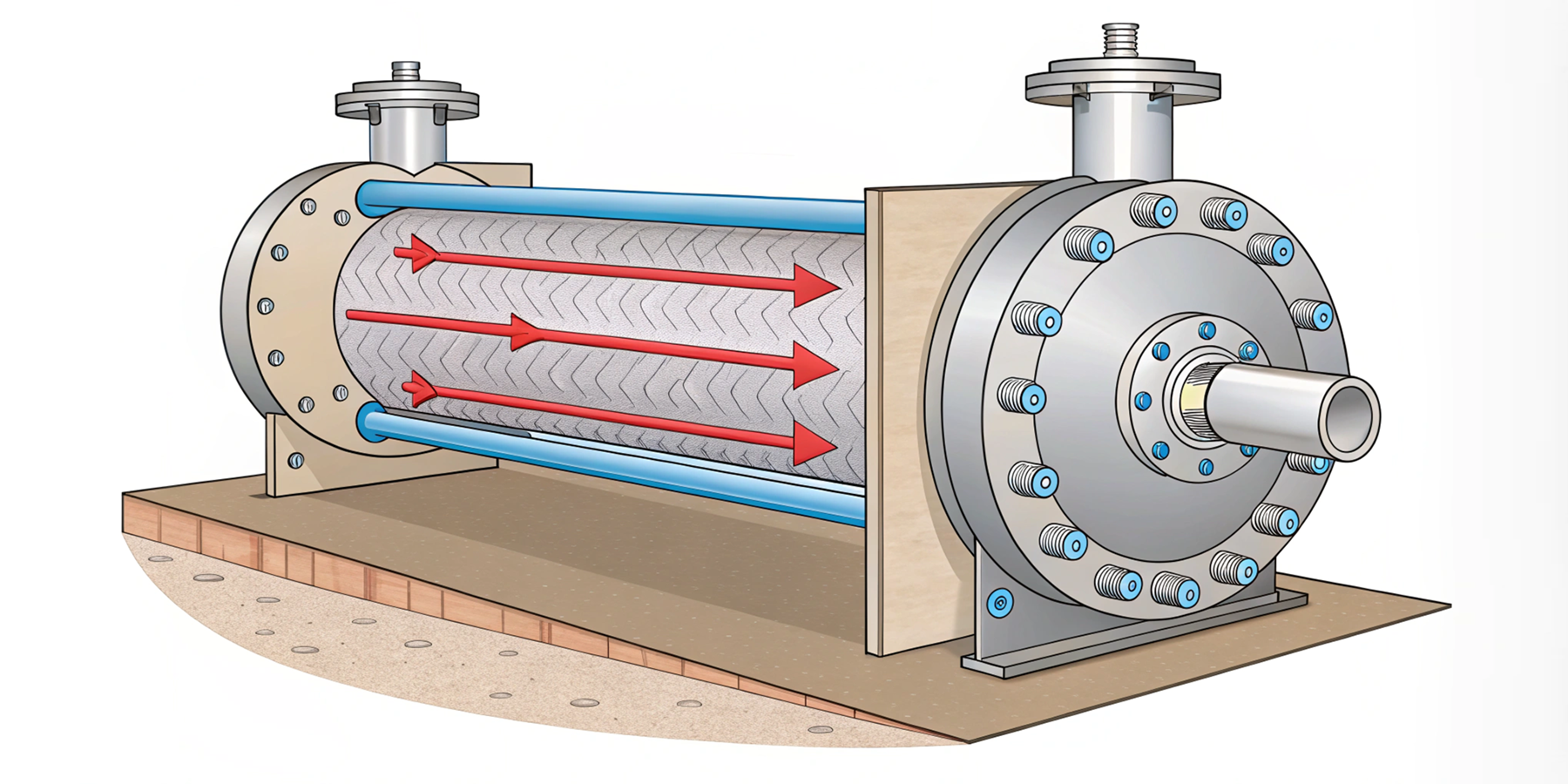 Как работает кожухотрубный теплообменник