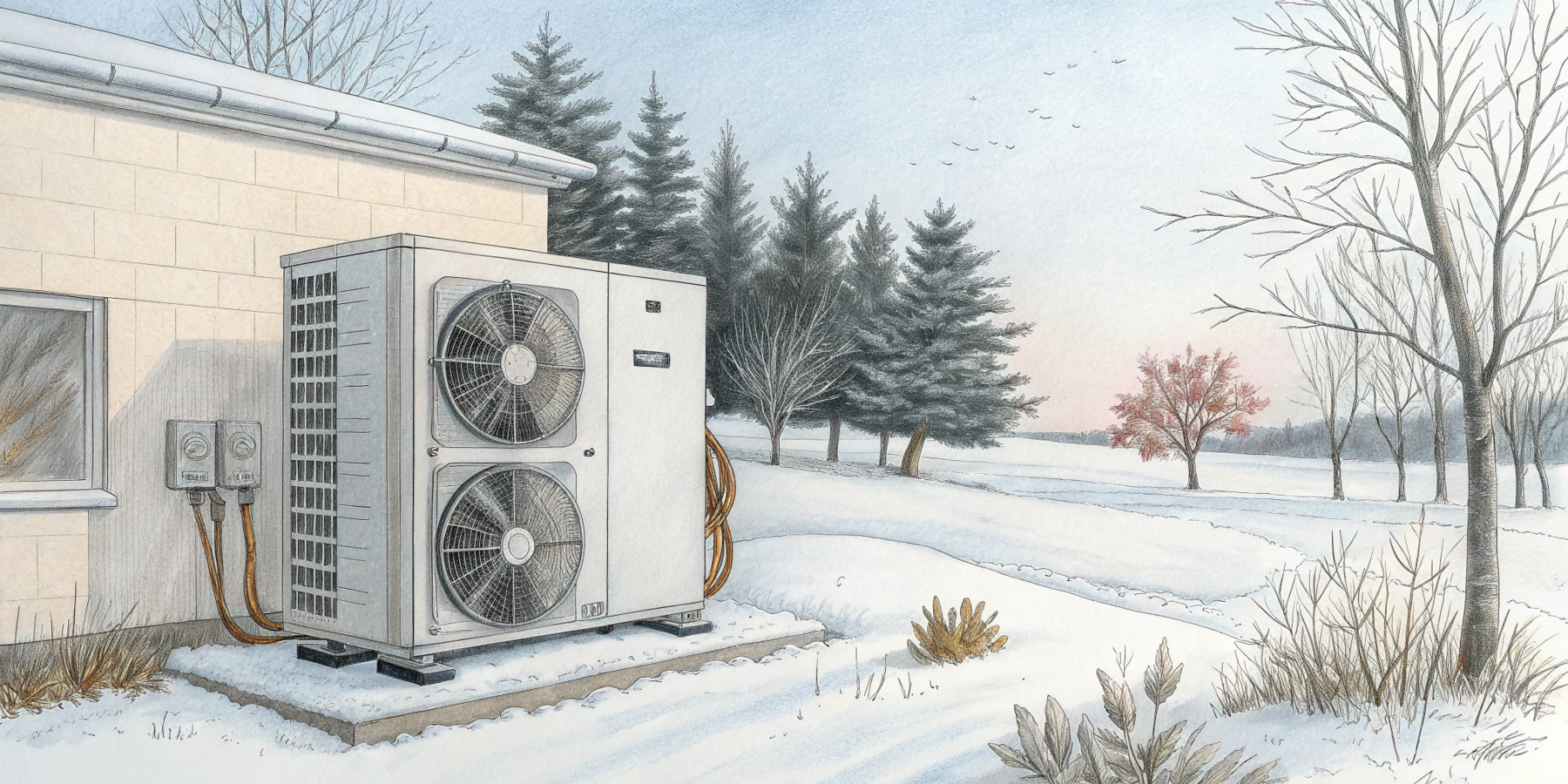 Как работает тепловой насос воздух-вода в разных климатических условиях