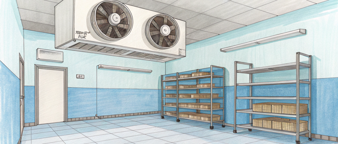 Как распределяется температура в холодильной камере