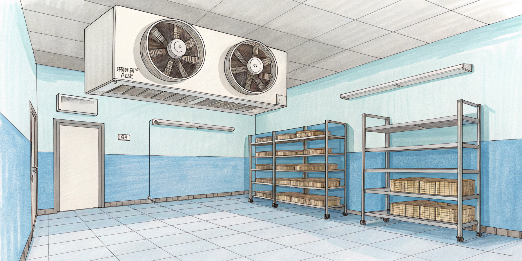 Как распределяется температура в холодильной камере