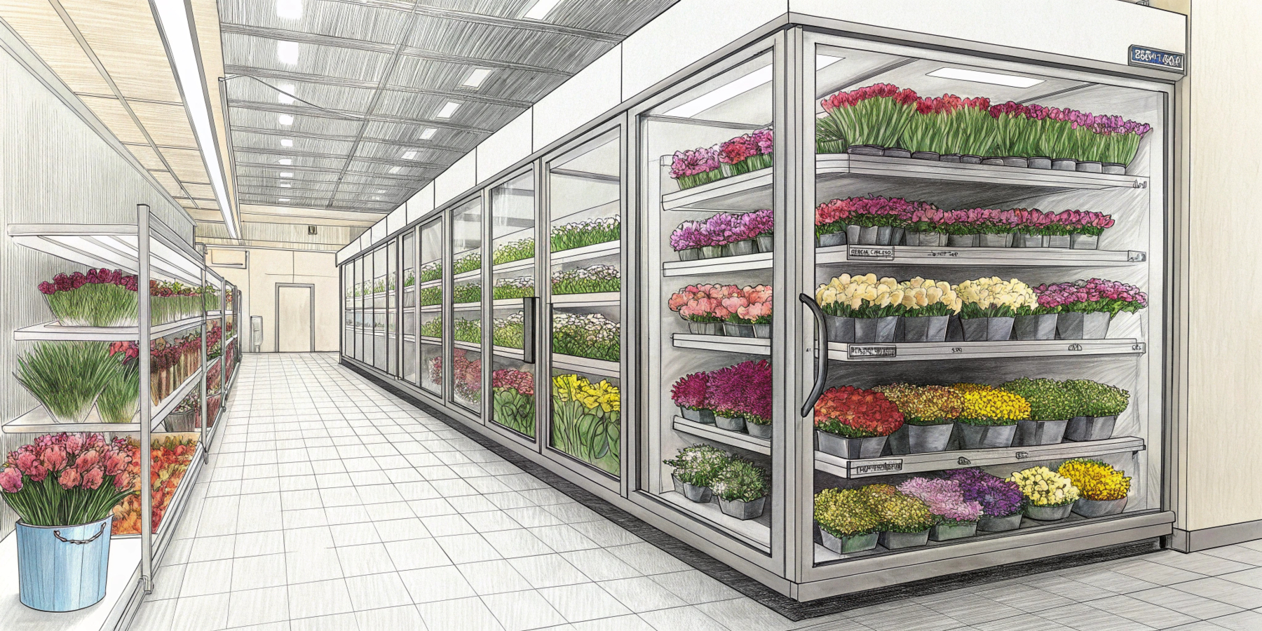 Какая температура должна быть в холодильной камере для цветов