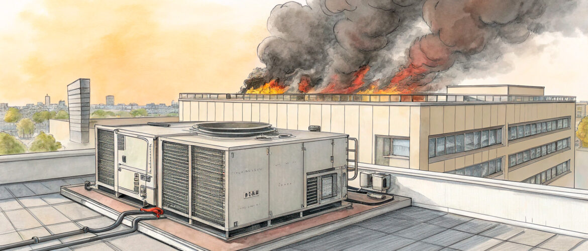 Нужно ли отключать чиллер при пожаре?