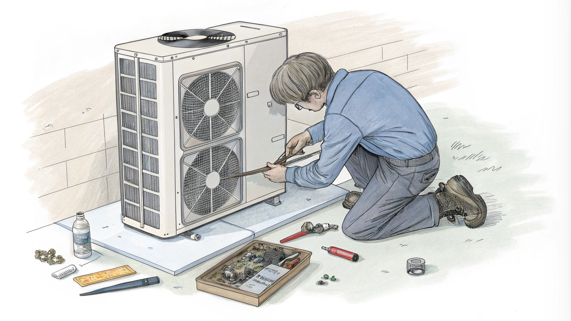 Основные элементы теплового насоса