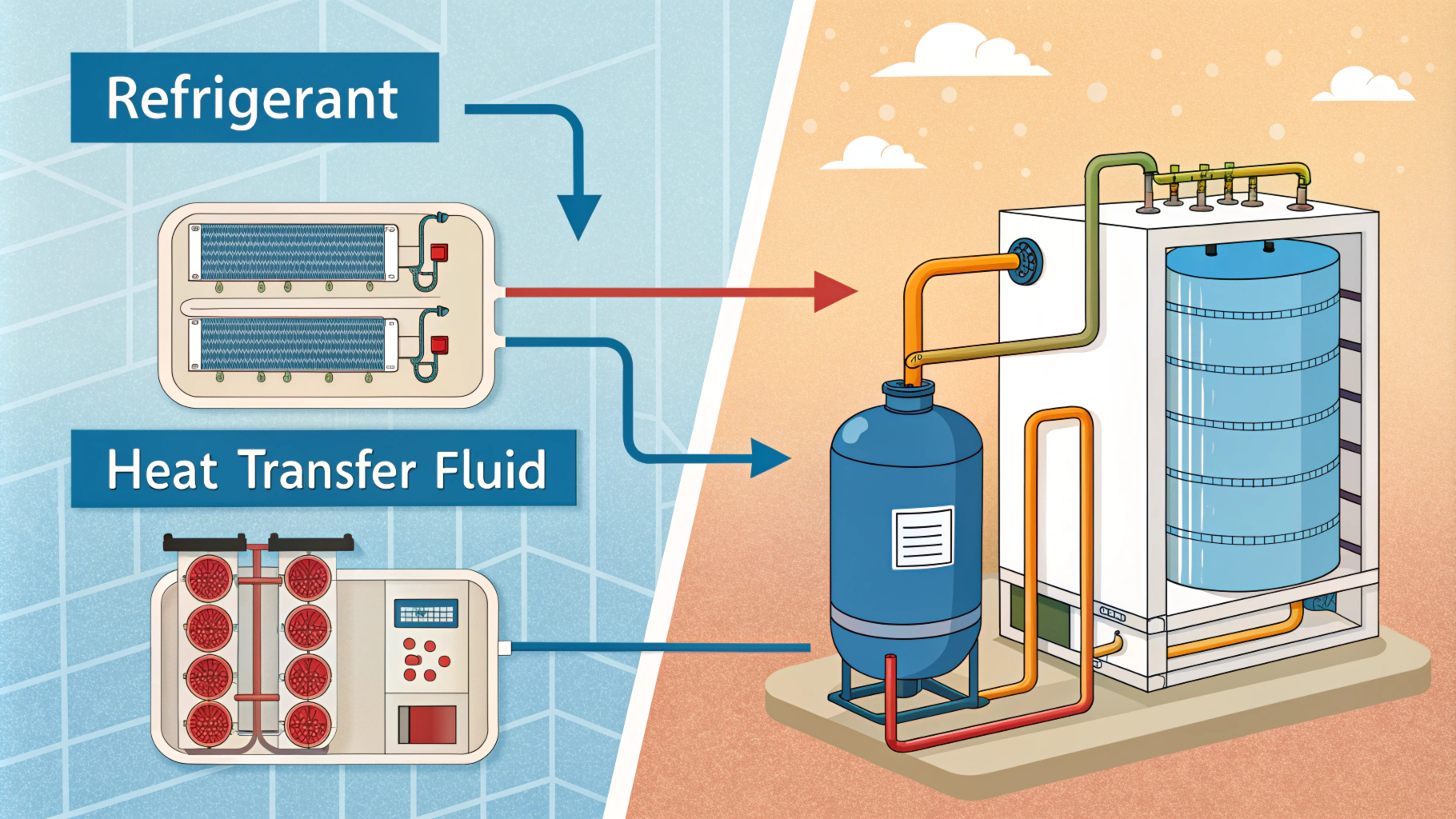 Отличия хладоносителей от хладагентов