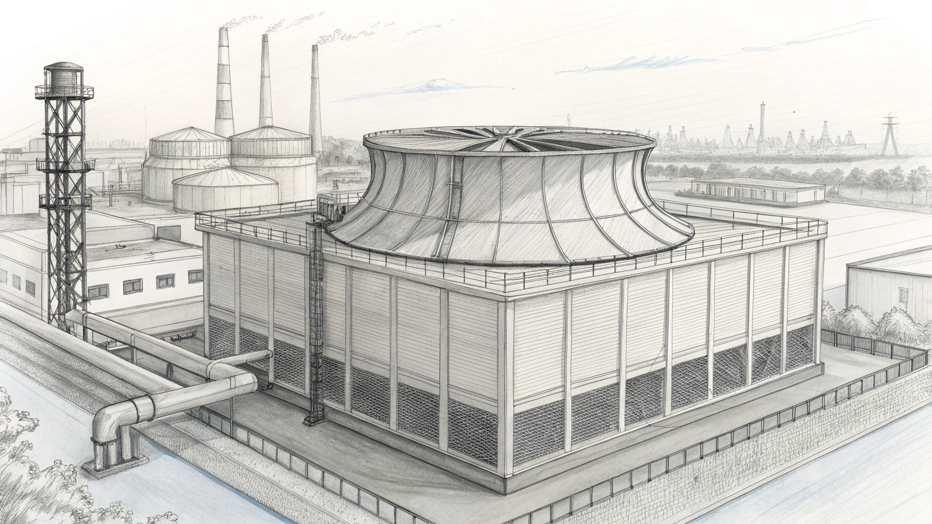 Принцип работы гибридных градирен