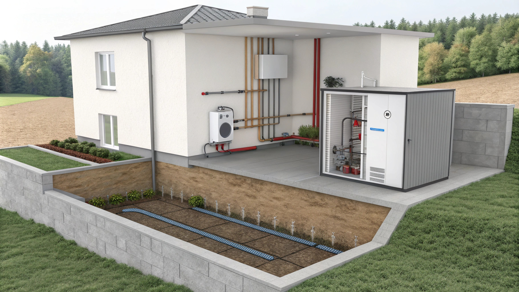 Стоимость монтажа геотермального теплового насоса и что на на нее влияет