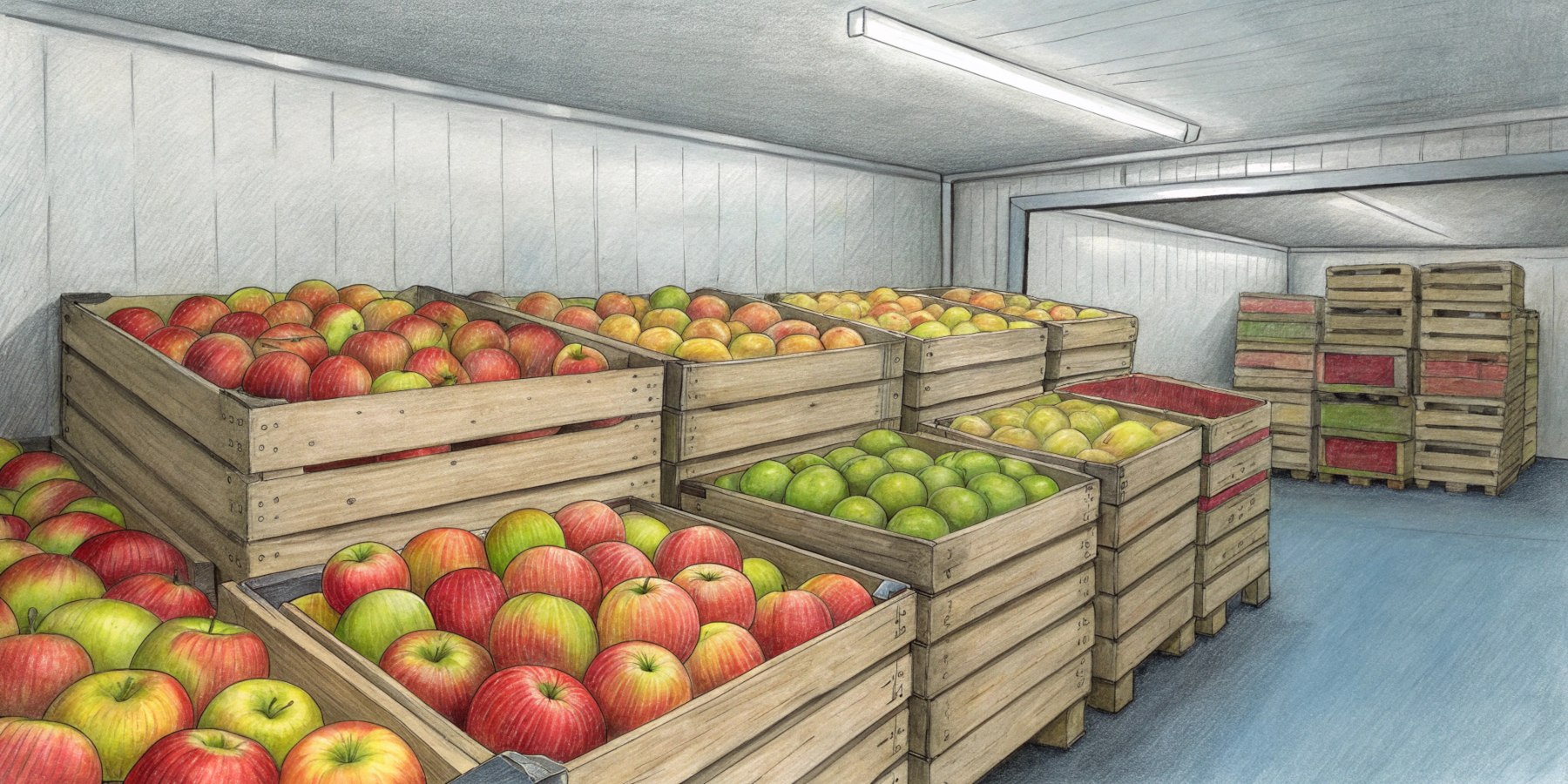 Возможные ошибки при хранении яблок в камере