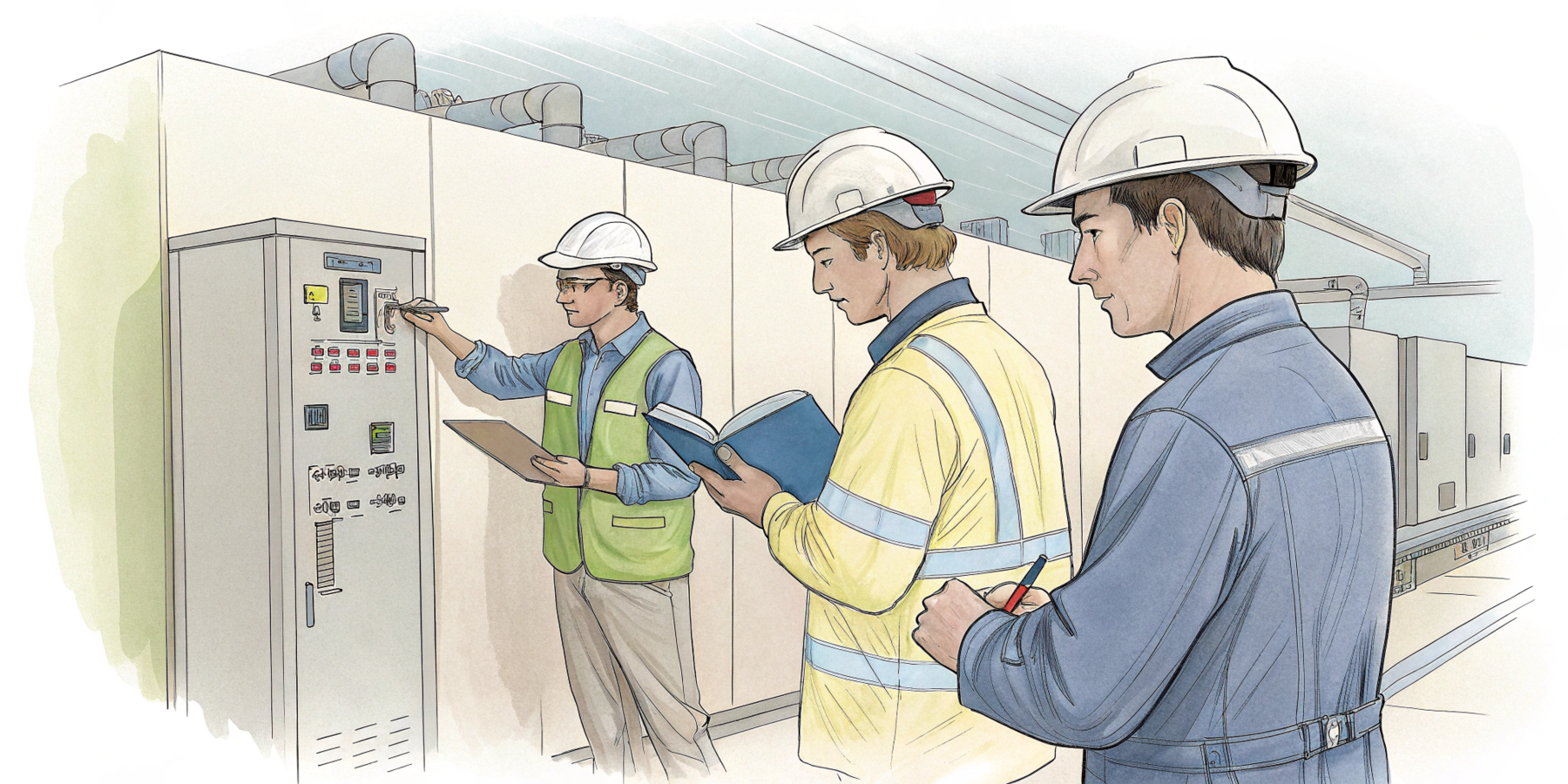 Завершающие работы по строительству градирни