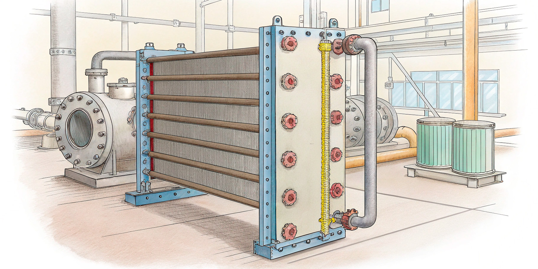 Где применяются пластинчатые теплообменники