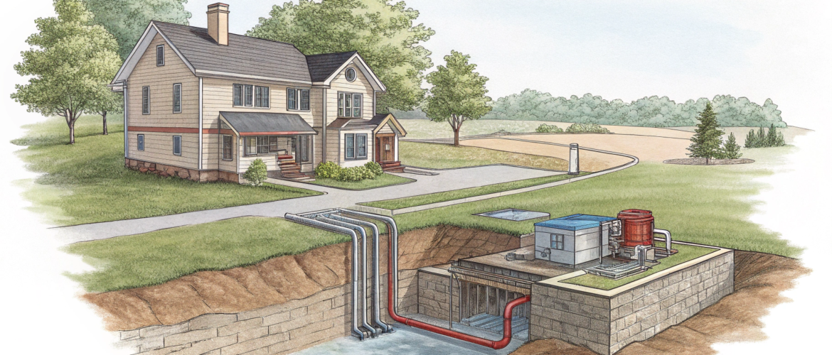 Геотермальный тепловой насос с водным контуром: что это и как работает