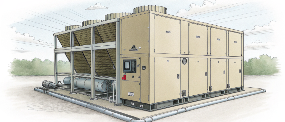 Как чиллер зимой нагревает теплоноситель