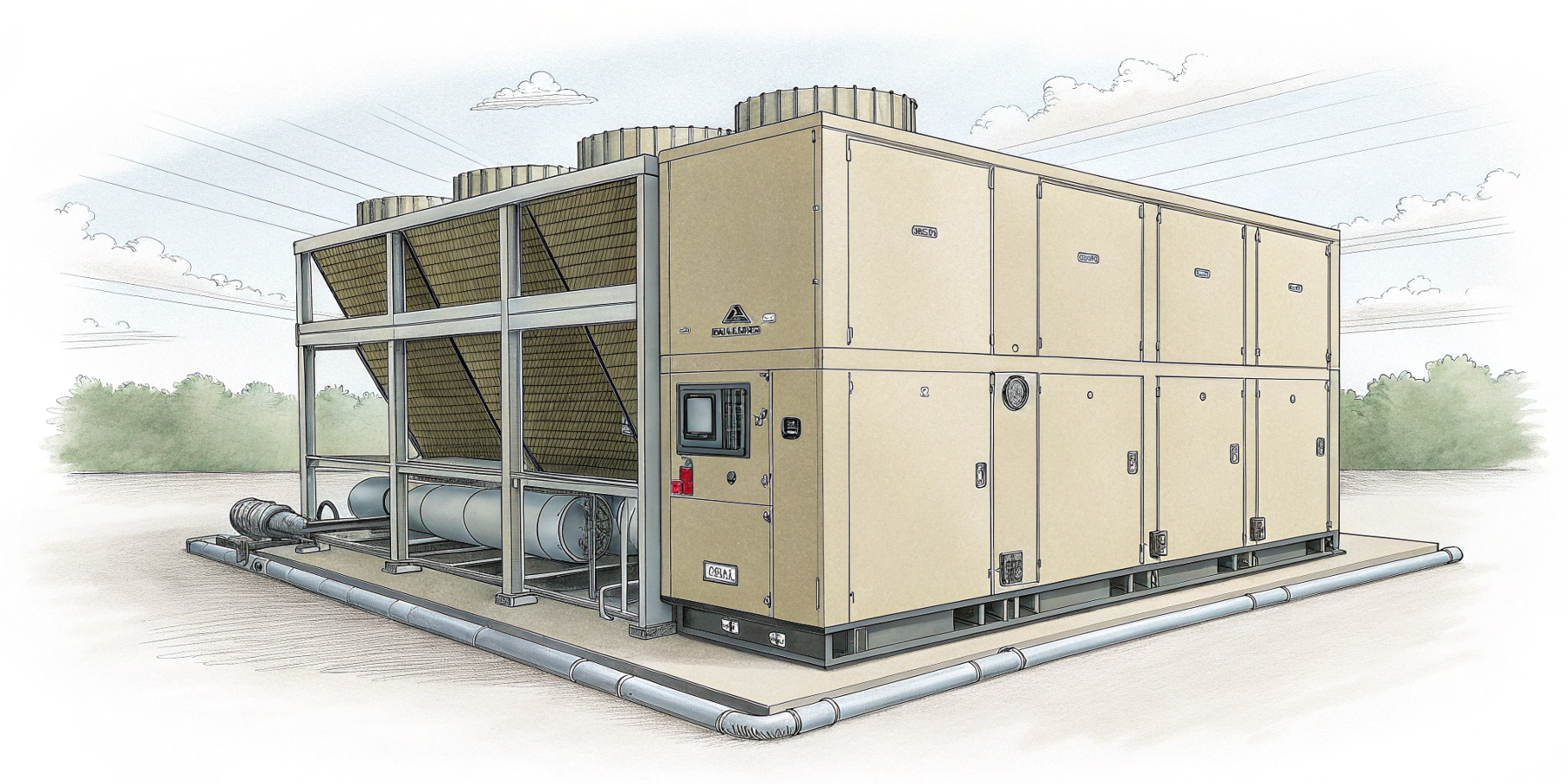 Как чиллер зимой нагревает теплоноситель