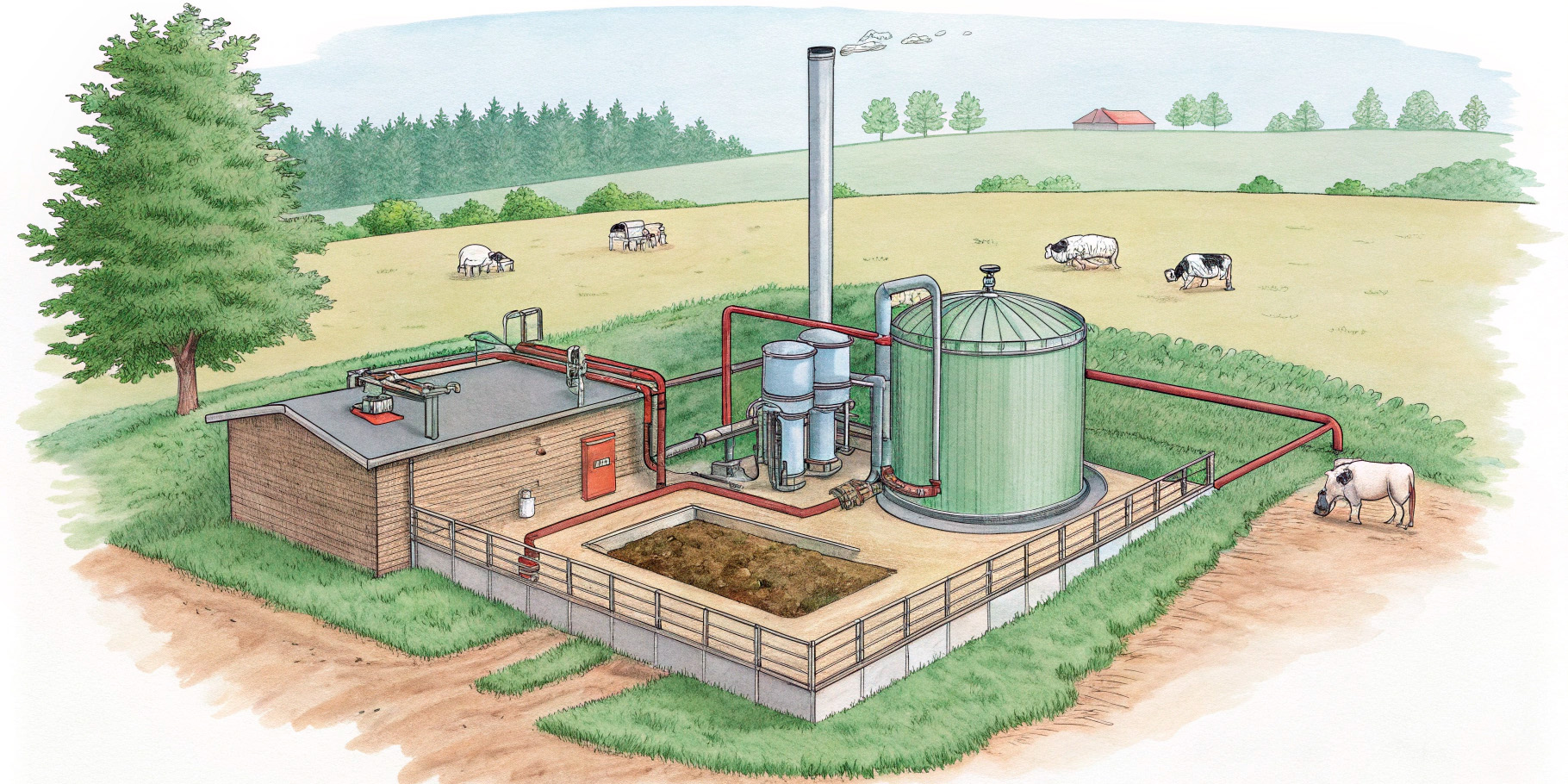 Как работает биогазовая установка
