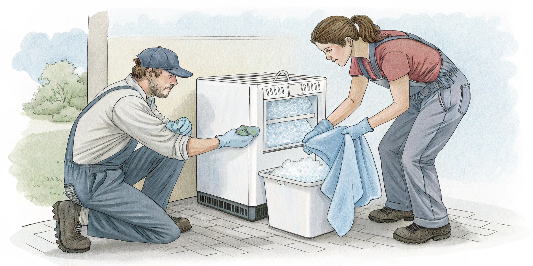 Как разморозить льдогенератор и восстановить его работоспособность