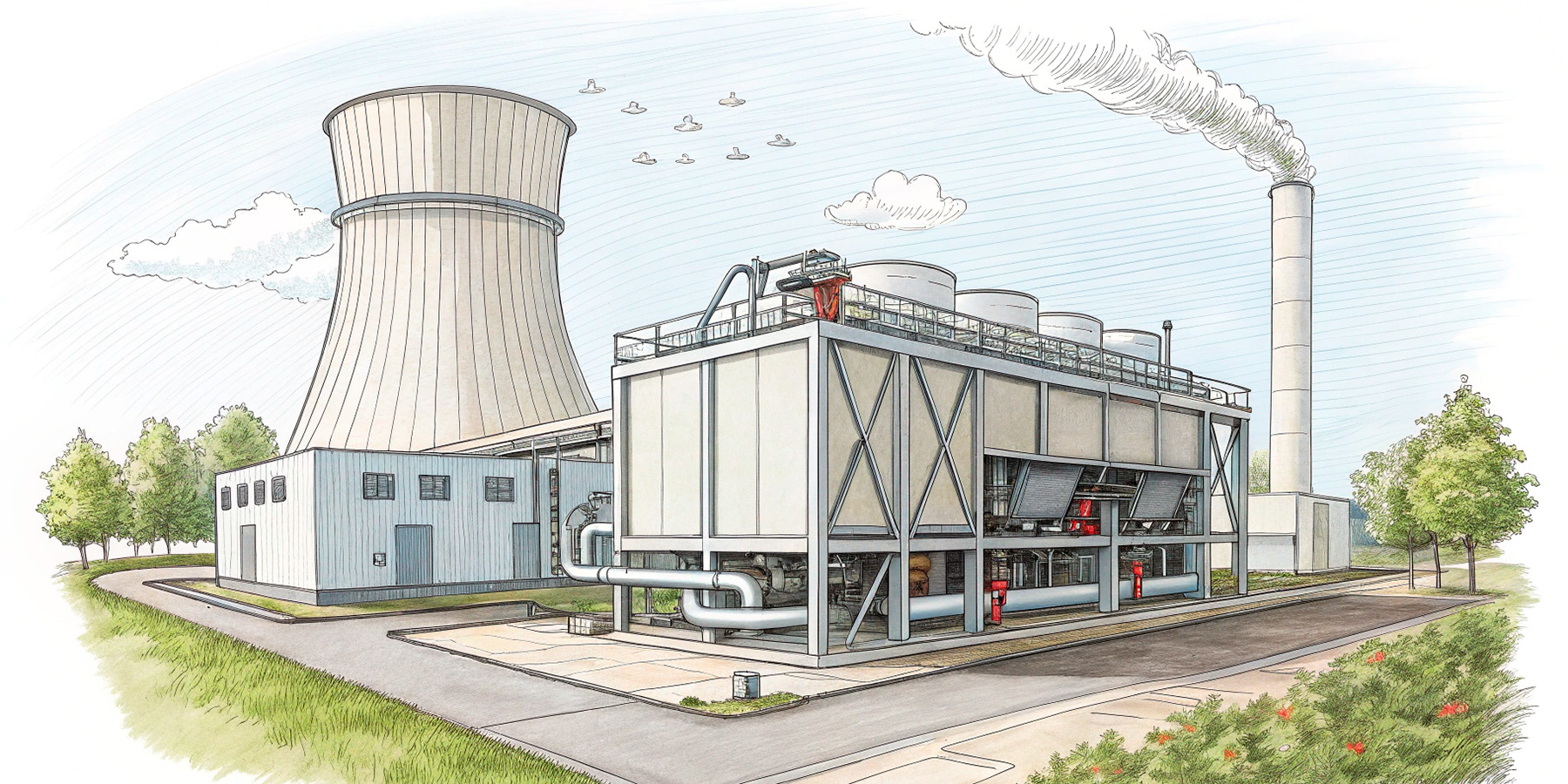 Чи можна використовувати градирню без чилера?