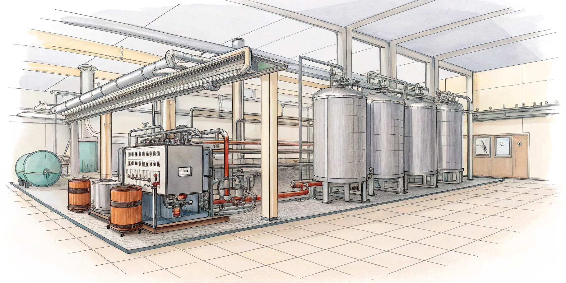 Охлаждение сусла после кипячения