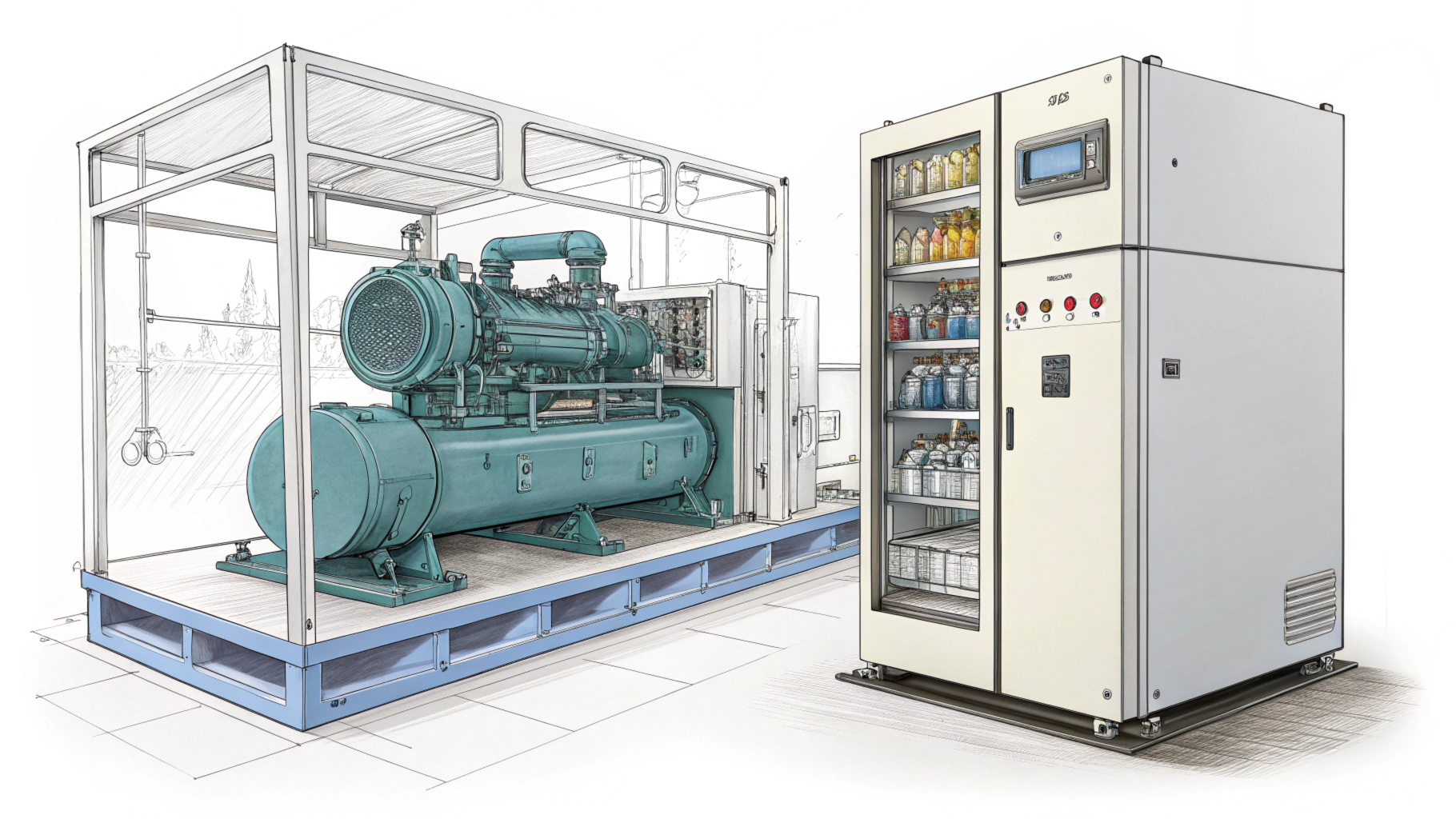 Основні відмінності чилера від холодильної машини