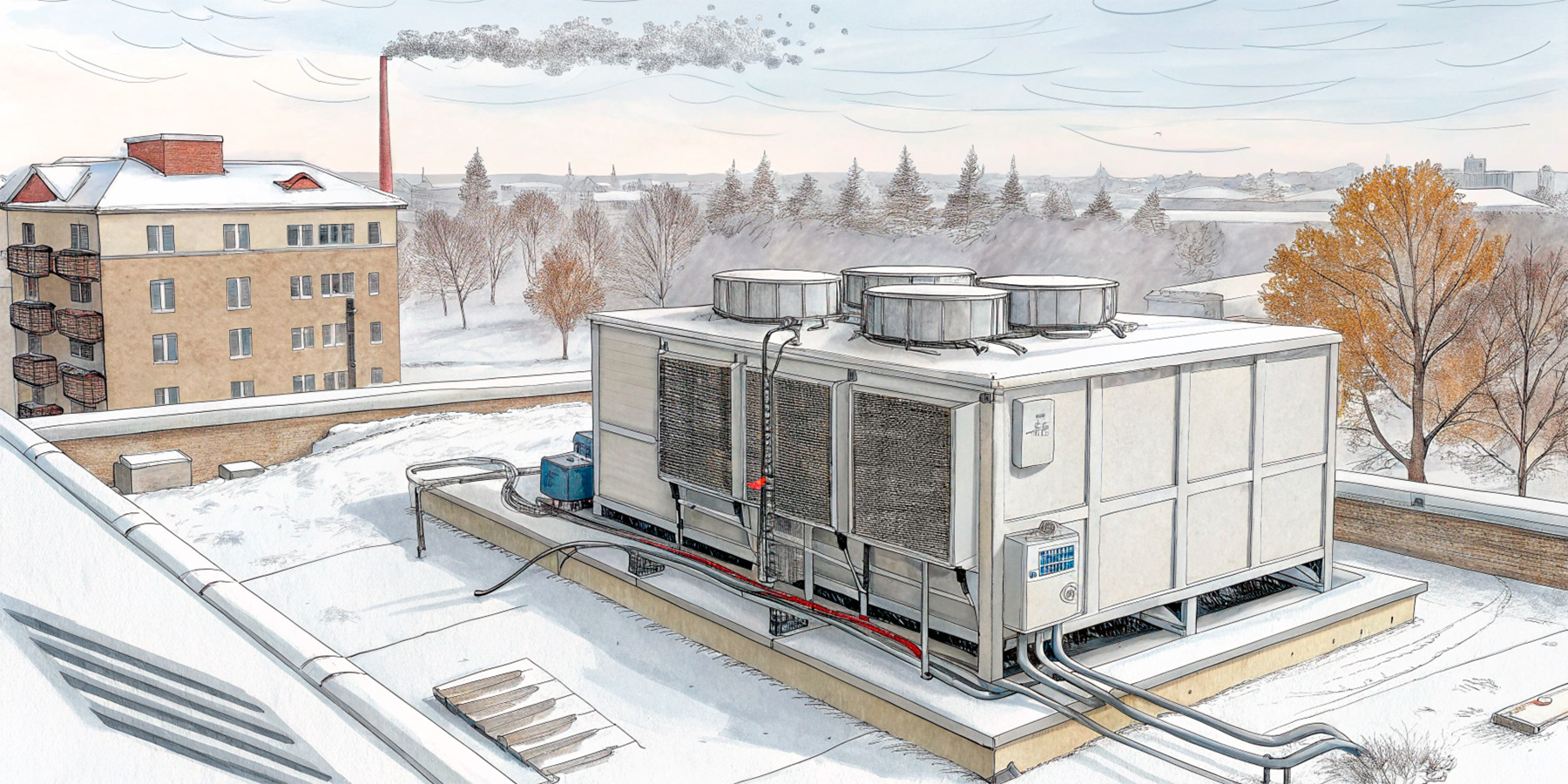 Почему низкие температуры представляют проблему для чиллеров