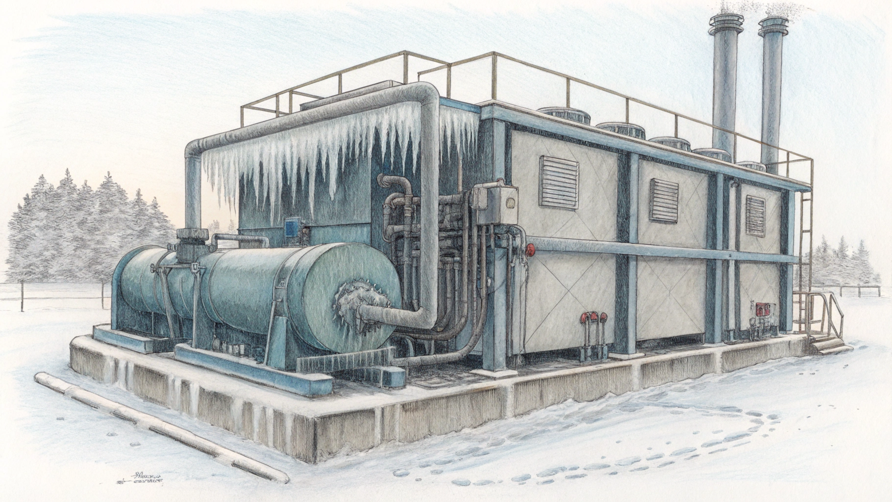 При какой температуре работает чиллер