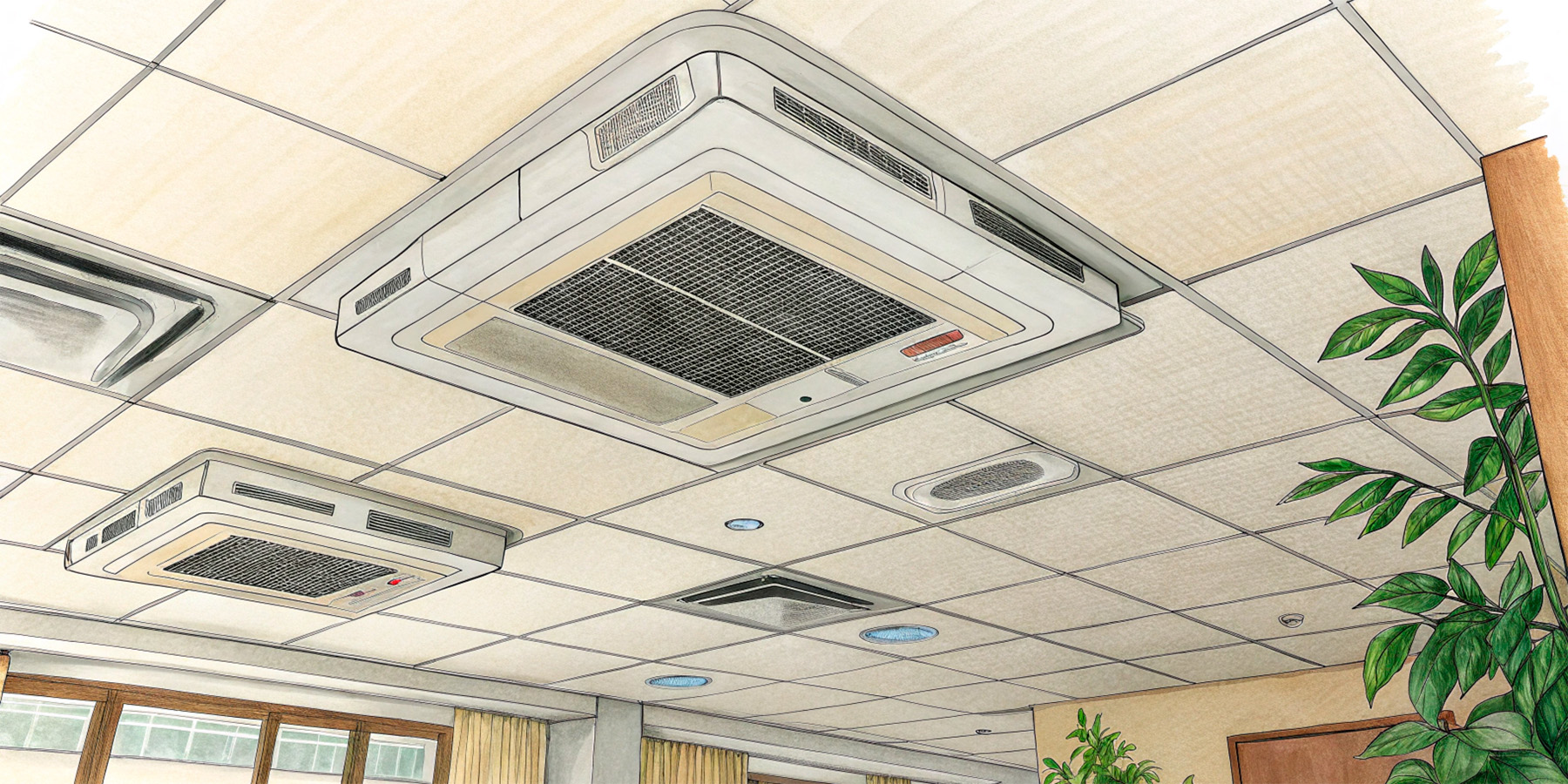 Системы кондиционирования воздуха такие как система чиллер-фанкойл