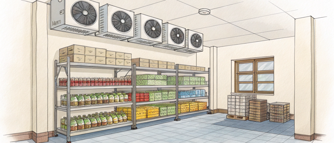 Где устанавливают холодильные камеры и шкафы