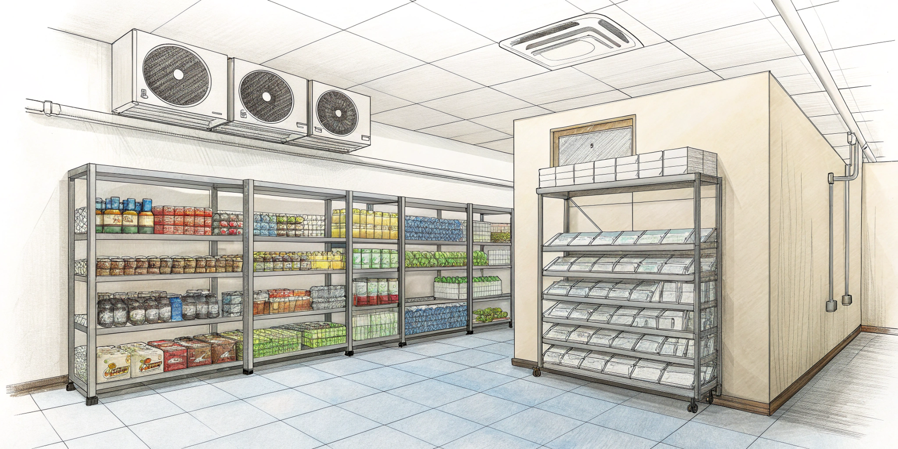 Этапы монтажа холодильных камер