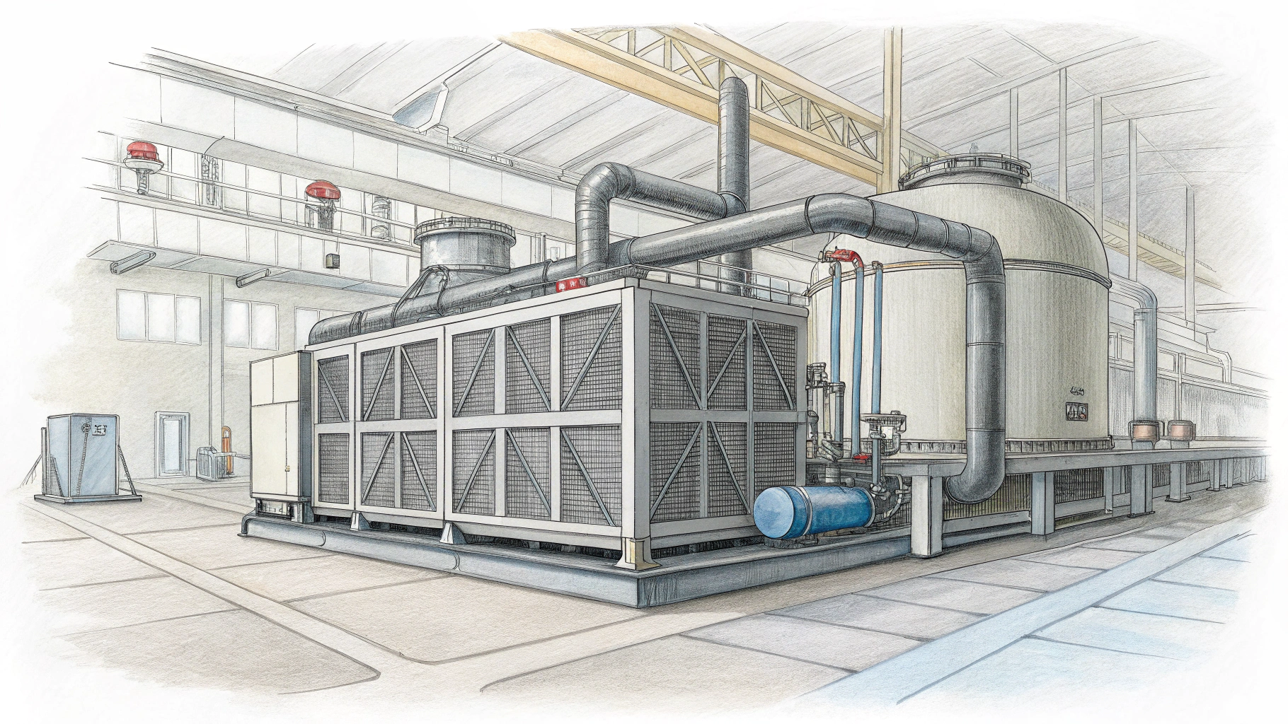 Как адиабатическое охлаждение используется в промышленных системах охлаждения