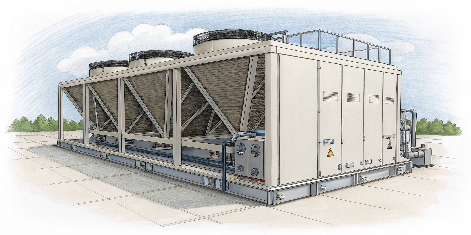 Используют ли чиллеры с воздушным охлаждением воду?