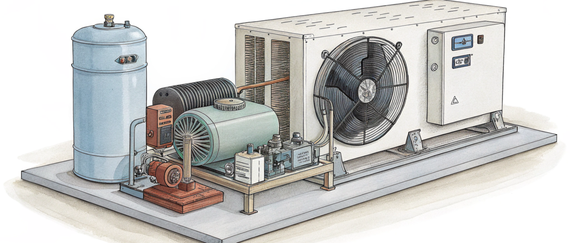 Из каких частей состоит холодильный агрегат
