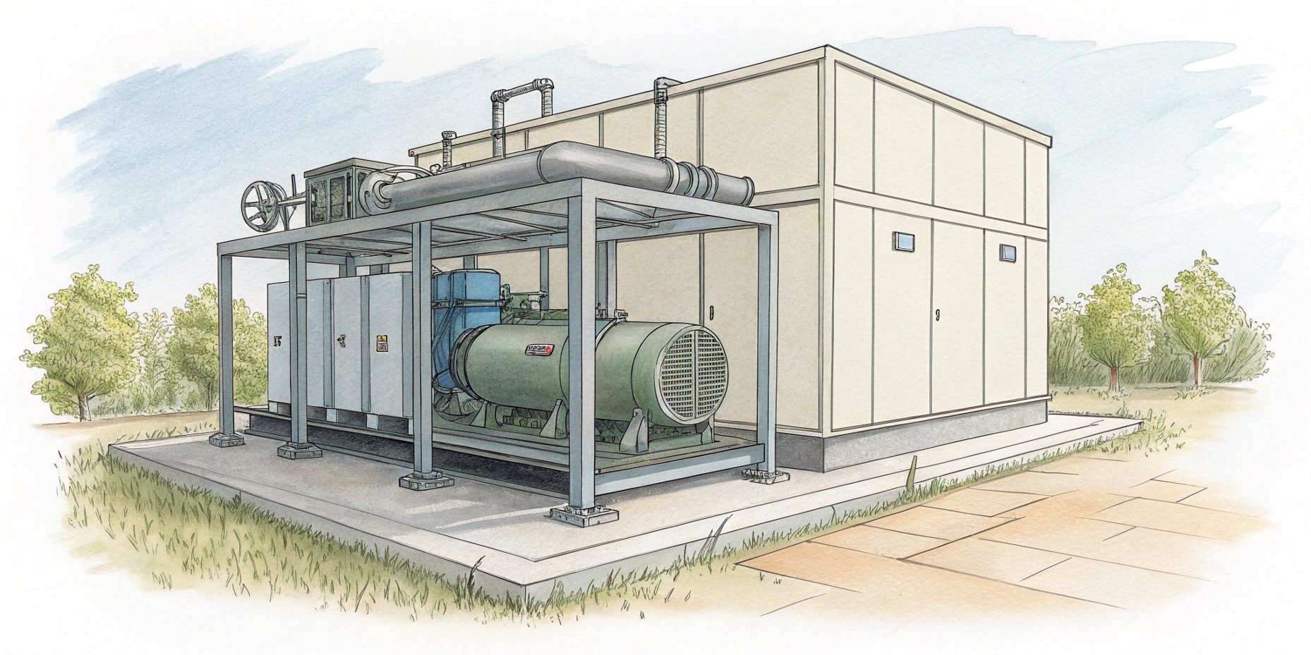 Как рассчитать объем гидромодуля чиллера