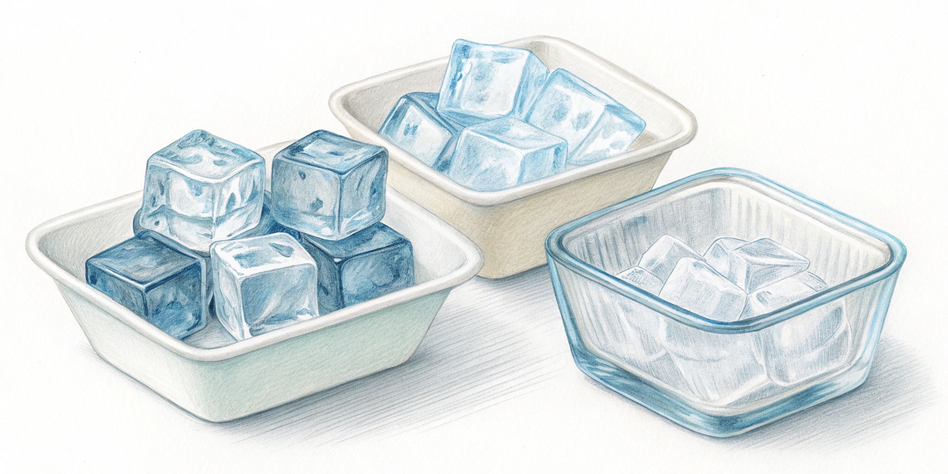 Разница между колотым и кубиковым льдом